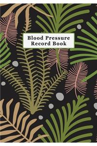 Low Vision Blood Pressure Record Book