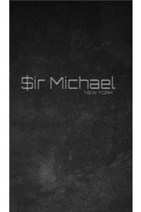$ir Michael branded limited edition designer Blank creative Journal