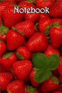 Notebook: Strawberries - Bespoke, Personalised Notebook. Contact Us If You Would Like Your Own Image, Name or Other Text on a Book.