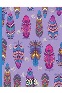 Colorful Boho Feathers Pattern