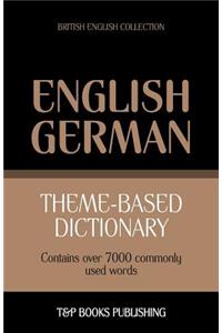 Theme-based dictionary British English-German - 7000 words