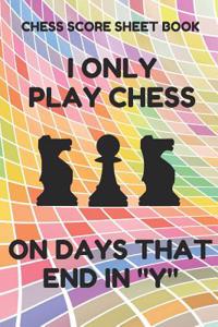 Chess Score Sheet Book
