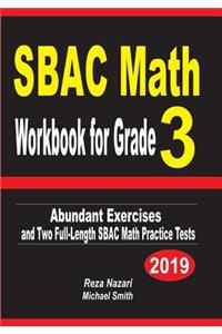 SBAC Math Workbook for Grade 3