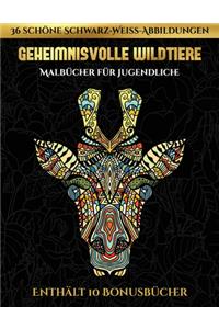 Malbücher für Jugendliche (Geheimnisvolle Wildtiere)