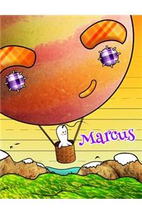 Marcus: Personalized Book with Child's Name, Primary Writing Tablet, 65 Sheets of Practice Paper, 1 Ruling, Preschool, Kindergarten, 1st Grade, 8 1/2 X 11