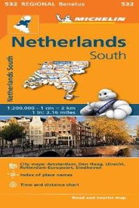 Netherlands South - Michelin Regional Map 532