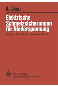 Elektrische Schmelzsicherungen Für Niederspannung