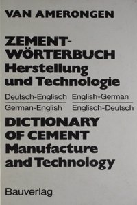 Dictionary Of Cement Manufacture And Technology
