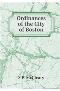 Ordinances of the City of Boston