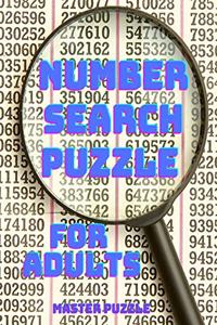 Number Search Puzzle Book for Adults