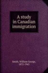 study in Canadian immigration