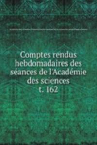 Comptes rendus hebdomadaires des seances de l'Academie des sciences