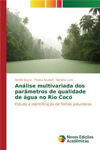 Análise multivariada dos parâmetros de qualidade de água no Rio Cocó