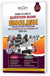 Educart CBSE Class 9 Question Bank ENGLISH LANGUAGE and LITERATURE for 2023-2024