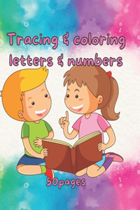 Tracing and coloring letters and numbers