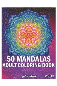 50 Mandalas Adults Coloring Book