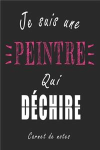 Je Suis une Peintre qui Déchire Carnet de notes