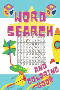 Word Search and Coloring Book: 2 in 1, Word Puzzles and Coloring Book, Search and Find, Improve Vocabulary and Memory for Kids (word puzzles)