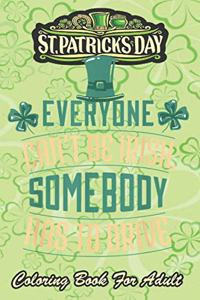 St Patricks Day Coloring Book For Adult