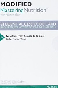 Modified Mastering Nutrition with Mydietanalysis with Pearson Etext -- Valuepack Access Card -- For Nutrition