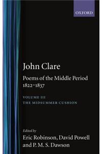 John Clare: Poems of the Middle Period, 1822-1837