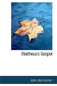 Matthew's Gospel