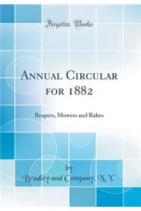Annual Circular for 1882