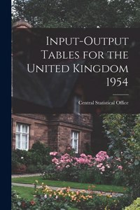 Input-output Tables for the United Kingdom 1954