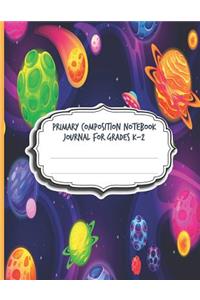 Primary Composition Notebook Journal For Grades K-2