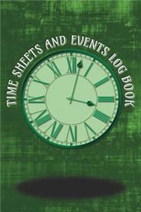 Time Sheets and Events Log Book