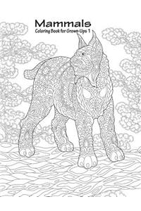 Mammals Coloring Book for Grown-Ups 1