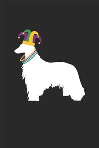 Afghan Hound Journal - Afghan Hound Notebook - Mardi Gras Gift for Afghan Hound Lovers