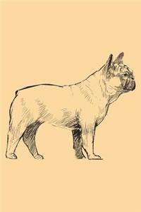 French Bulldog Dot Grid Journal
