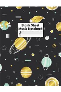 Blank Sheet Music Notebook