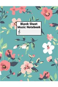 Blank Sheet Music Notebook