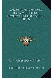 Cursus Juris Canonici Juxta Methodum Decretalium Gregorii IX (1888)