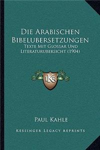 Arabischen Bibelubersetzungen