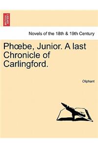 PH Be, Junior. a Last Chronicle of Carlingford.