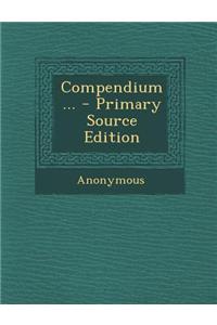 Compendium...