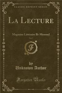 La Lecture, Vol. 7