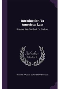 Introduction to American Law