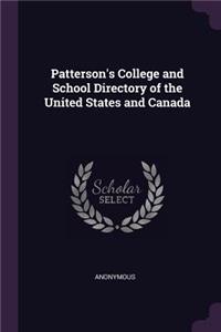 Patterson's College and School Directory of the United States and Canada