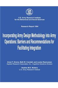 Incorporating Army Design Methodology into Army Operations