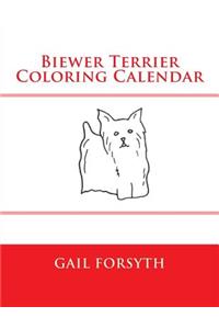 Biewer Terrier Coloring Calendar