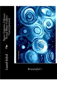 Space Galaxies Odyssey Royal Blues Gallery Lined Journal