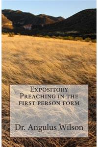 Expository Preaching in the first person form