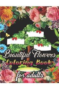 Beautiful Flowers Coloring Book for adults