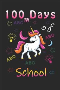 Happy 100th Day Of School Dabbing Unicorn
