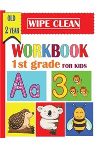 wipe clean workbook 1st grade for kids old 2 year