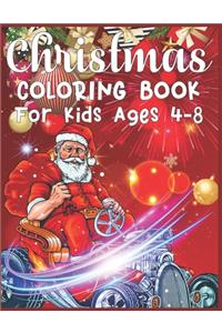 Christmas Coloring Book For Kids Ages 4-8